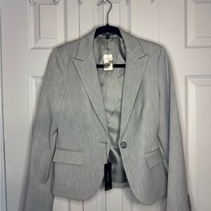 Express Heather Gray Suit Jacket
